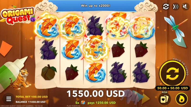 Origami Quest - gran ganancia en el juego base